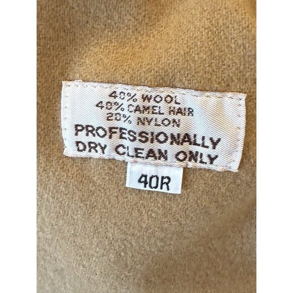 Vintage Allen Solly Men's Trench Rain Coat 100% Wool Lining Made in USA Size 40R - Picture 9 of 11